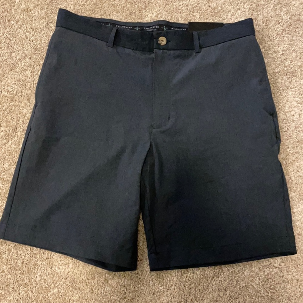 Tailorbyrd Flex Comfort Stretch Shorts - Heather Navy - 33
